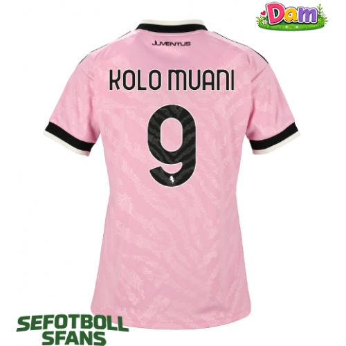 Juventus Randal Kolo Muani #9 Bortatröja Kvinnor 2026-27 Kortärmad